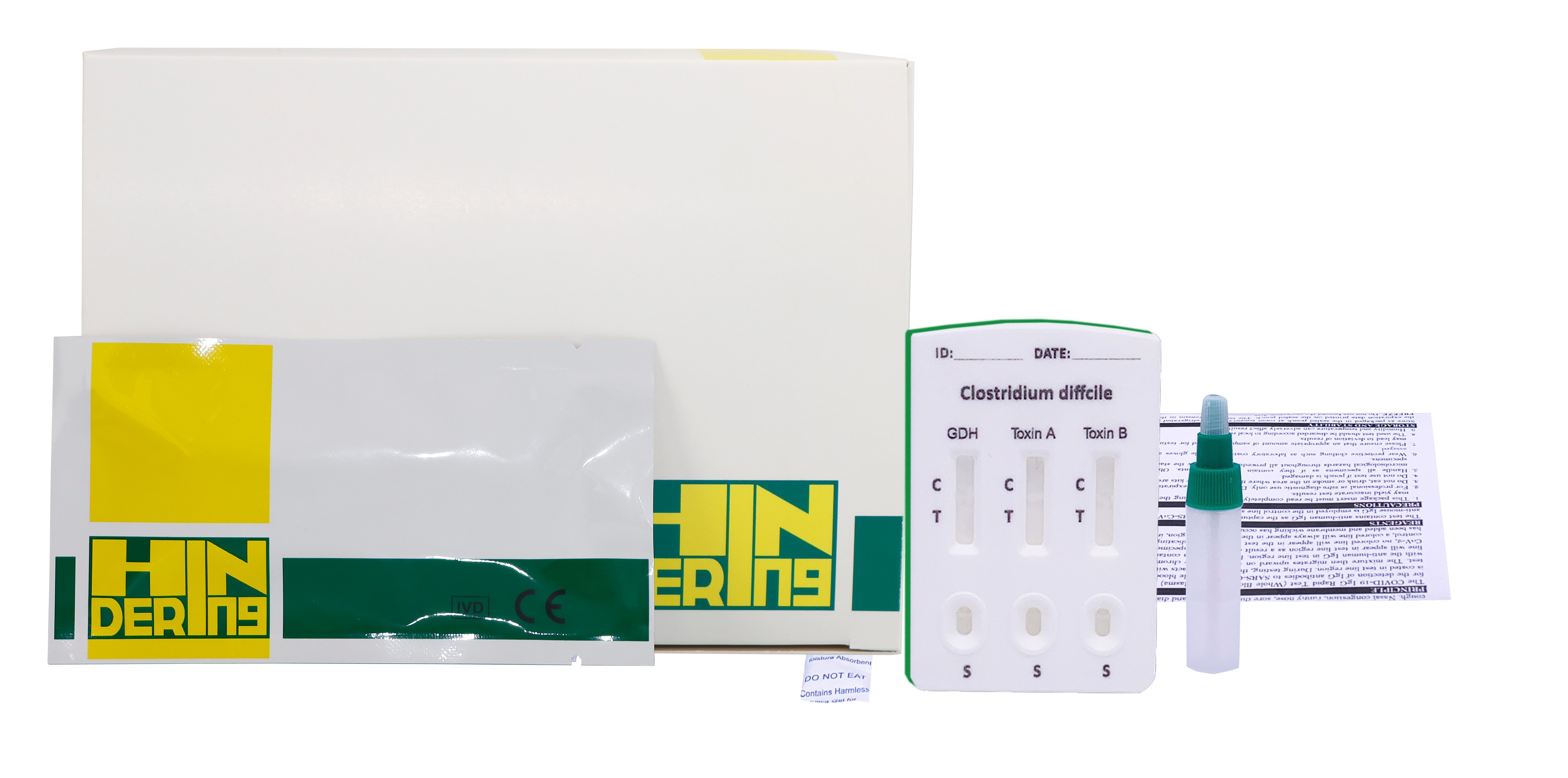 Швидкий комбінований тест HINDERING ТМ Clostridium difficile GDH та токсини A та B Clostridium difficile